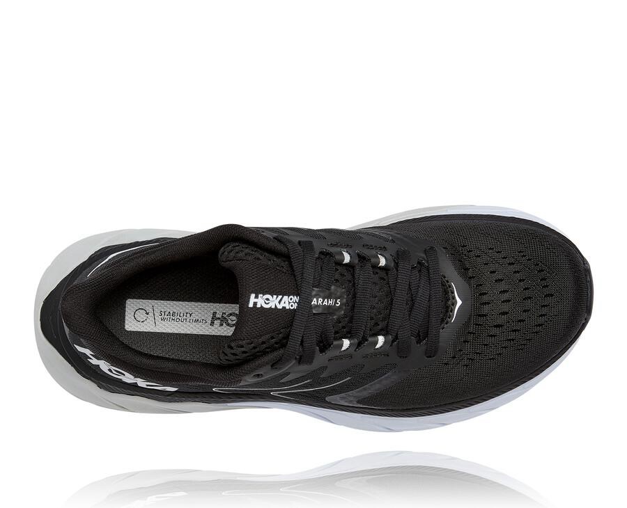 Tenis Hoka One One Feminino Pretas/Branco - Arahi 5 - 532-TNEMSJ